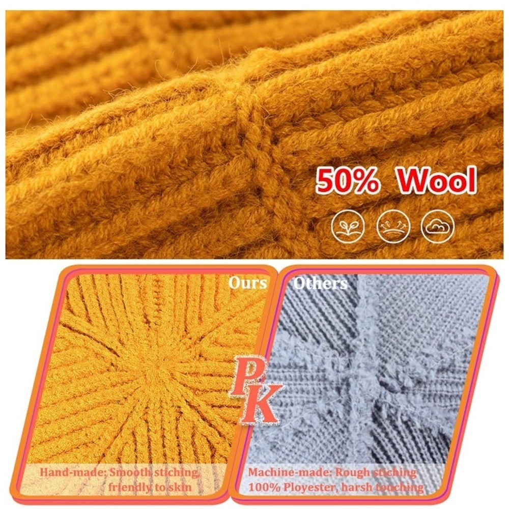 Wool Watch Fisherman Beanie Cap - Picture 5 of 14